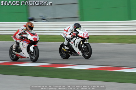 2010-06-26 Misano 0425 Rio - Superstock 1000 - Free Practice - Maxime Berger - Honda CBR1000RR